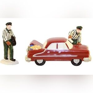 NIB Dept 56 Snow Village Service With A Smile Figurines Set Of 2 RETIRED